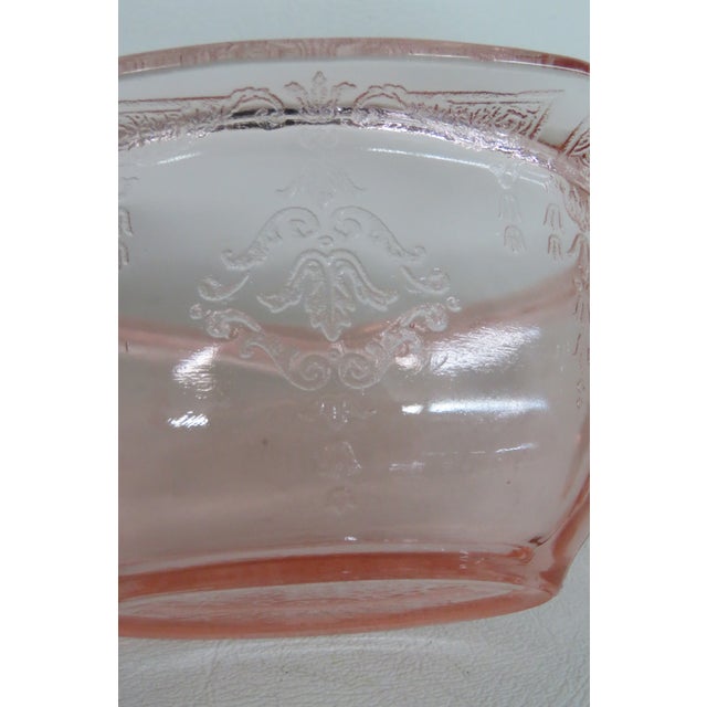 Vintage Anchor Hocking Princess Pink Open Creamer Dish Depression Glass For Sale - Image 10 of 15