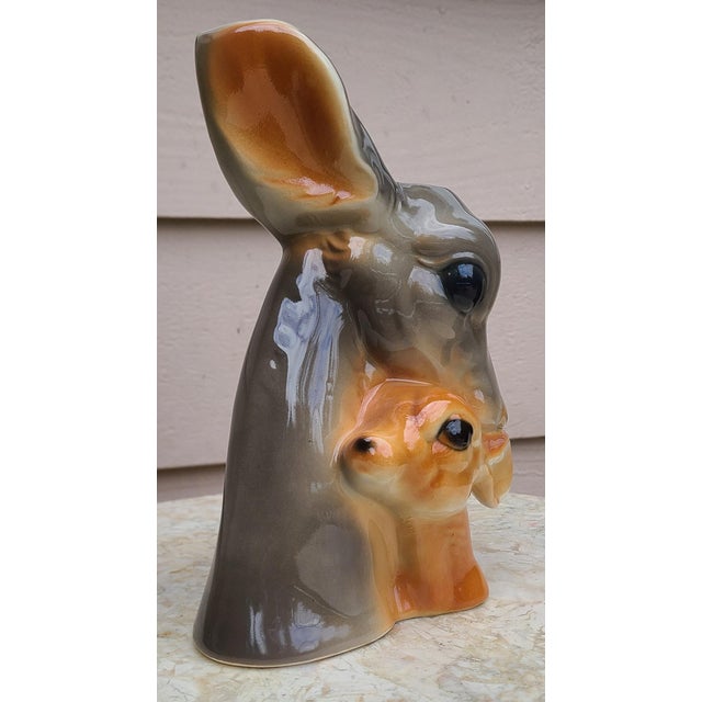 Vintage Royal Copely Doe and Fawn Figural Vase For Sale - Image 13 of 13