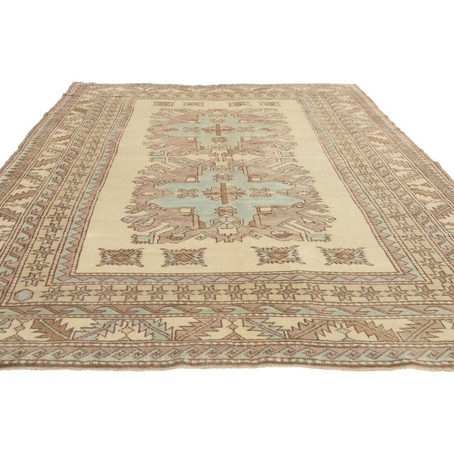 Contemporary Contemporary Turkish Kazak Rug, 05'07 X 07'09 For Sale - Image 3 of 10