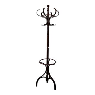 Early 20th Century Thonet-Style Mahogany Bentwood Coat & Hat Rack/Hall Tree For Sale