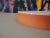 MCM White and Orange Round Decorative Dish/Catchall For Sale - Image 4 of 4