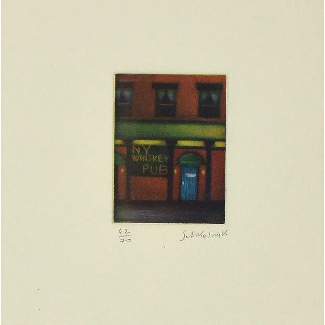 Laurent Schkolnyk, Composition, Etching on Paper, 1990s For Sale - Image 3 of 3