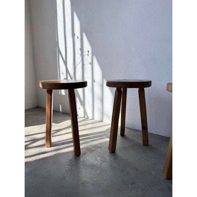Vintage Tripod Stools, 1950s, Set of 4 For Sale - Image 18 of 18