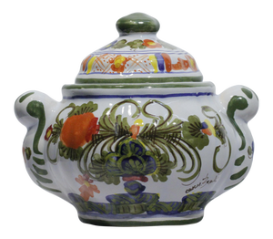 Blue Carnation Sugar Bowl