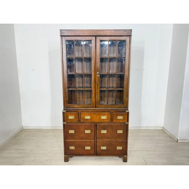 English Colonial Display Cabinet in Mahogany For Sale - Image 11 of 11