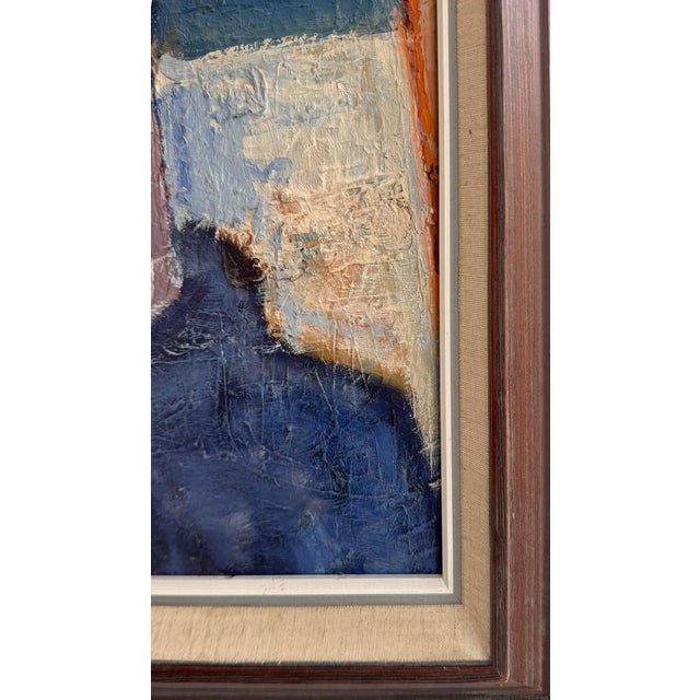 1966 Abstract Swedish Modern Portrait Painting by Thomas Ekvall For Sale - Image 9 of 12
