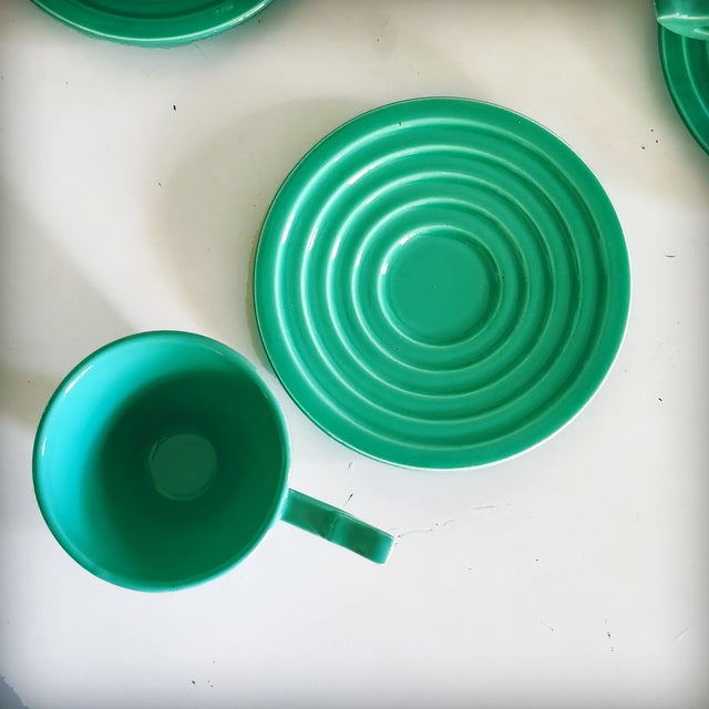 Art Deco Coffee Service from Salins Studio, France, 1930s, Set of 10 For Sale - Image 15 of 18