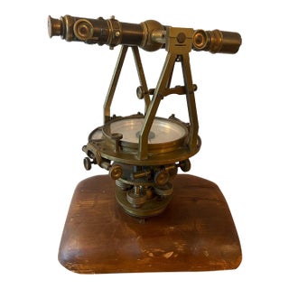 Antique W. & l.e. Gurley Brass Surveyor’s Transit, Troy Ny, Circa 1890–1905 For Sale