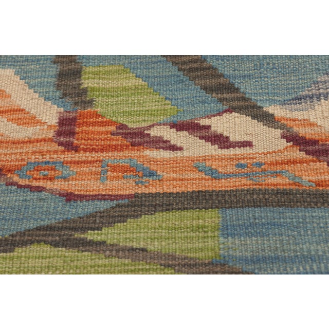 Textile Vintage Pakistani Pictorial Kilim Rug, 03'04 X 04'11 For Sale - Image 7 of 12