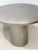 Vintage Brushed Stainless Steel Round Pedestal Dining Table For Sale - Image 9 of 12