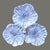 Contemporary Vintage Majolica Multi Sectional Three Flower Viola Pansy Serving Dish For Sale - Image 3 of 7
