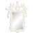 Fleur Home x Aldous Bertram Rococo Mirror in Swiss Coffee, 34x46 For Sale
