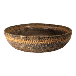 Early 20th Century Southwest Native American Indian Coiled Basket, Pima or Papago