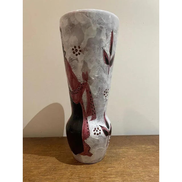 Mid-Century Modern Ceramic Vase by Le Brescon For Sale - Image 3 of 11