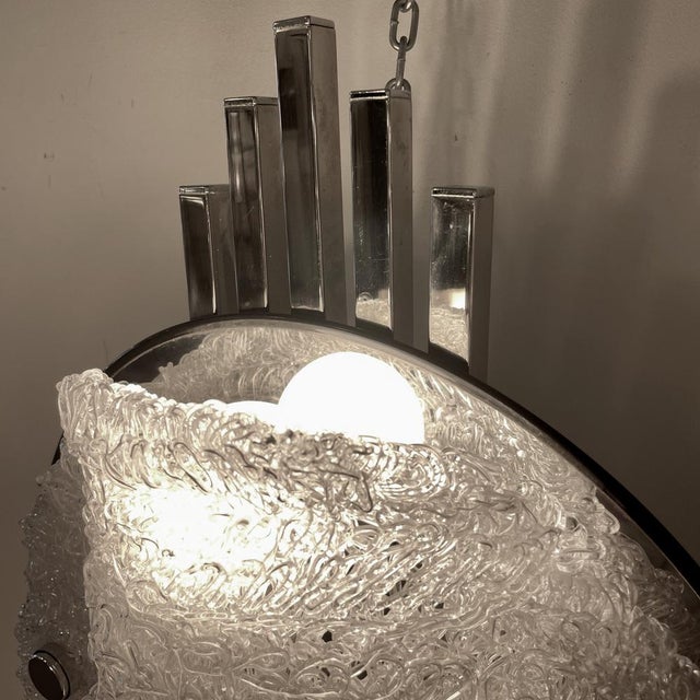 Silver Italian Wall Lamp by Angelo Brotto for Esperia, 1970 For Sale - Image 8 of 14