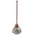 This industrial yet elegant hanging light from 1940 features a Holophane glass shade. The pendant is casted in...