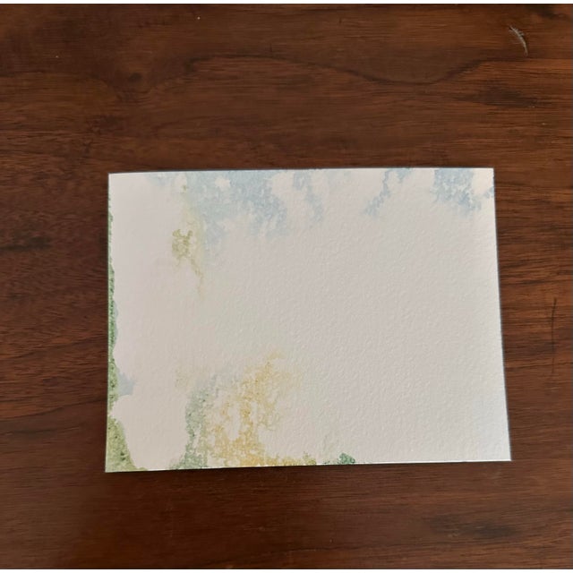 Contemporary Signed Original Watercolor Landscape “Tropical” For Sale - Image 3 of 3