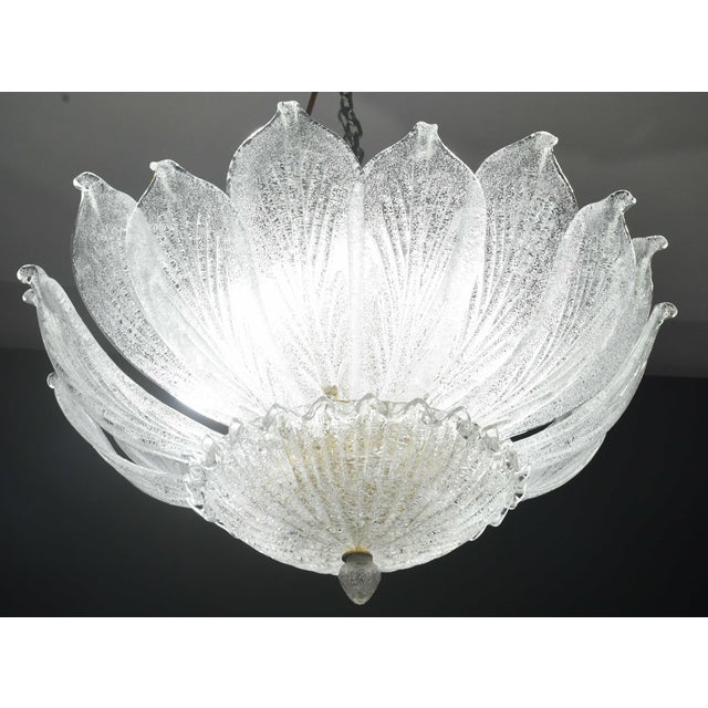 1970s Napoli, Italian Murano Glass Ceiling Light or Flush Mount For Sale - Image 11 of 14