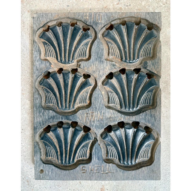 Vintage Carved Wood Nautical Scalloped Shell Architectural Factory Mold, Wall Art, Unique Housewarming/Hostess Gift For Sale - Image 11 of 12