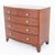A fine quality Regency mahogany bow-front chest of drawers, raised elegantly on splay feet. The piece features a classic...