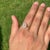 Minimalism Vintage-Inspired Natural Yellow Diamond Cluster Engagement Ring 14k Gold Size 5 For Sale - Image 3 of 17