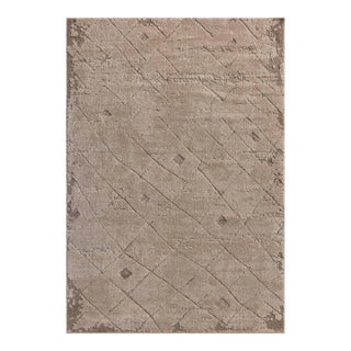 Amber Lewis x Loloi Monty Beige / Natural 18" x 18" Sample Rug For Sale