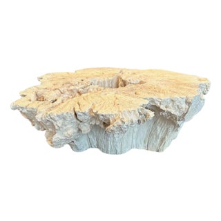 Andrianna Shamaris Century Old Erosion Teak Wood Coffee Table For Sale