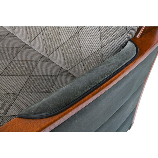 Slate Gray European Art Deco Sofa For Sale - Image 8 of 9