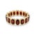 Natural Garnet Anniversary Band Ring | Bezel-Set Eternity Gemstone Ring Us 7 For Sale - Image 4 of 4