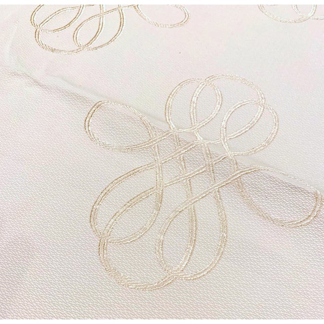 2020s Robert Allen "Dangle Loop" Driftwood Embroidered Crest Fabric- 3.25 Yards For Sale - Image 5 of 7