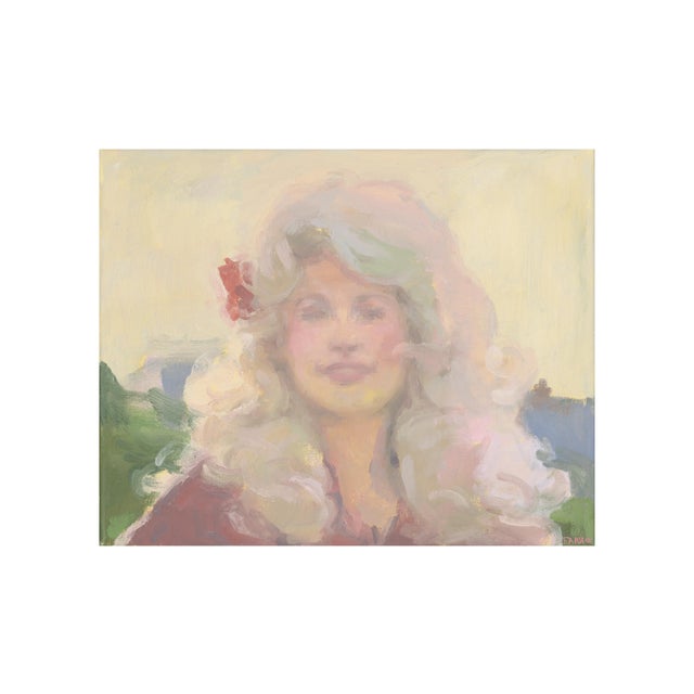 Figurative "Dolly" Contemporary Portrait of Dolly Parton Giclee Print by Michelle Farro For Sale - Image 3 of 10