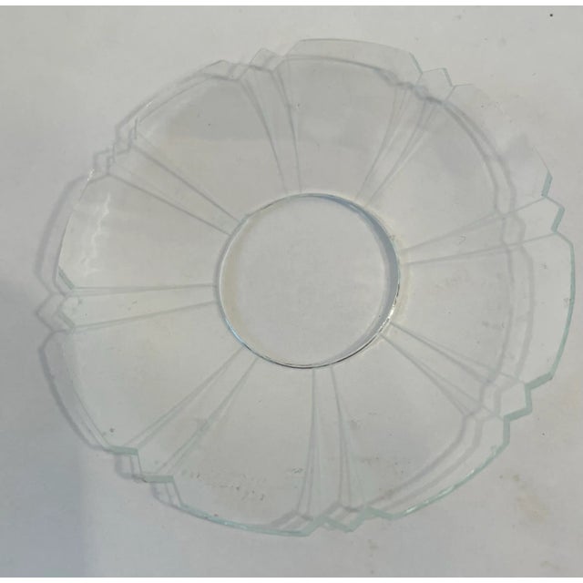 Vintage Glass Bobeches - a Pair For Sale - Image 4 of 4