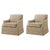 Beige Jacquard Lounge Chairs, Set of 2 For Sale - Image 12 of 12