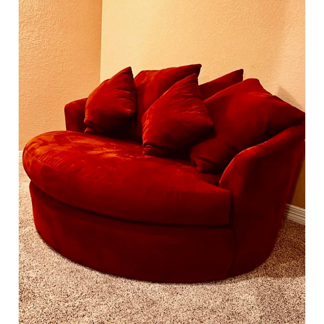 Enjoy movie night in your luxurious comfortable lounge/accent chair, covered in a super plush soft fabric with wooden...