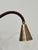 Avantgarden Meander Reader Light, handcrafted in New England. Features a leather-wrapped flexible arm, oversized cone...
