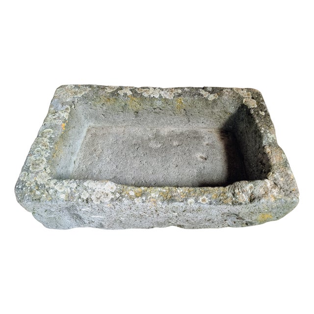 Antique French Volcanic Stone Trough, 18th Century For Sale