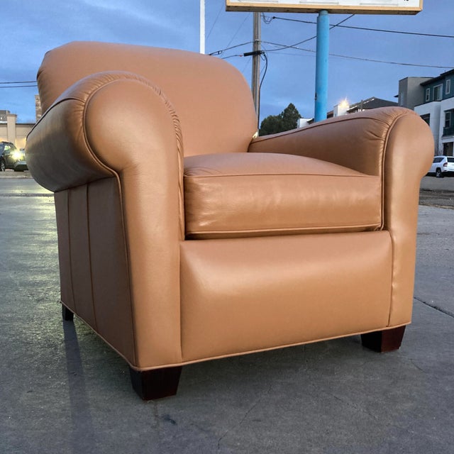 Early 21st Century Hancock & Moore Model “Harbison” Leather Club Chair For Sale - Image 5 of 13