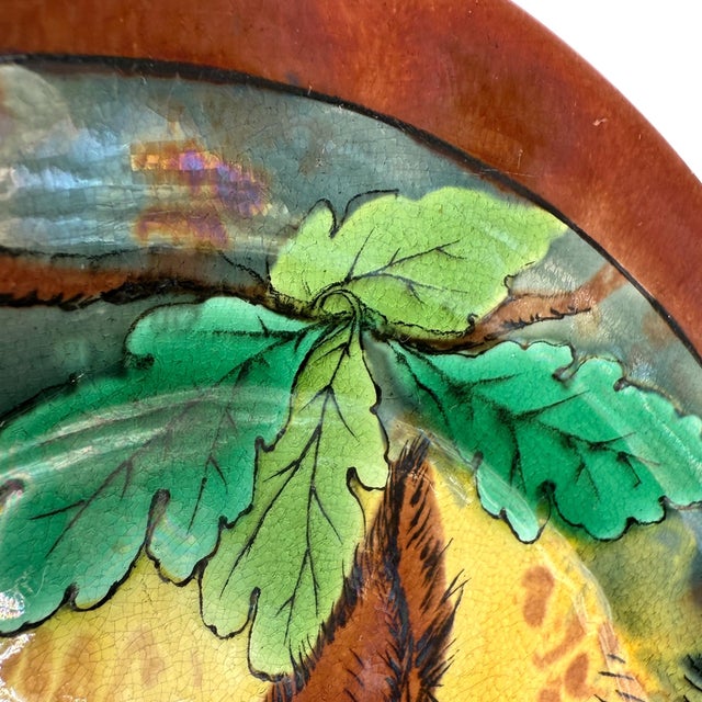 Ceramic A Wedgwood Majolica Plate With Fox, English, Dated 1873 For Sale - Image 7 of 11