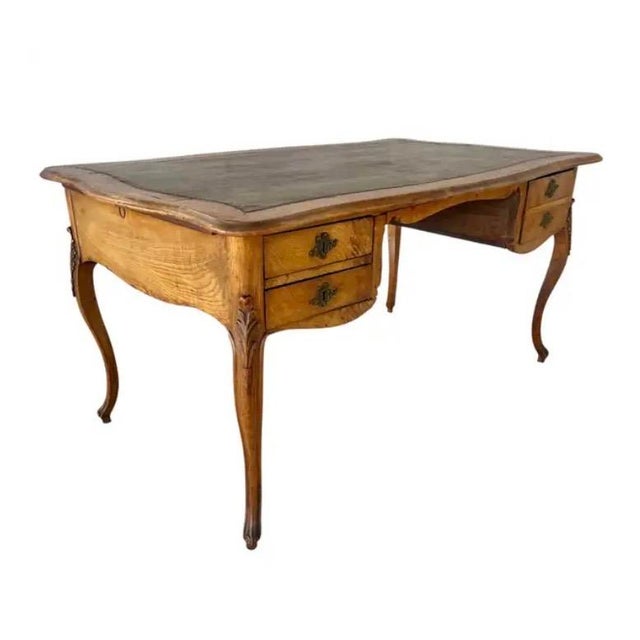 Louis XV Fruitwood Bureau Plat - Writing Desk For Sale - Image 16 of 16