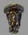 Brown Antique Rockingham Glaze Yellowware Eagle Corner Wall Shelf Bracket 9” For Sale - Image 8 of 11