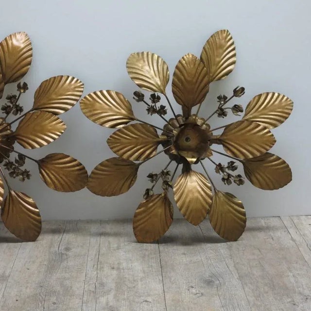 Vintage Bronzed Sconces, 1950s, Set of 2 For Sale - Image 14 of 16