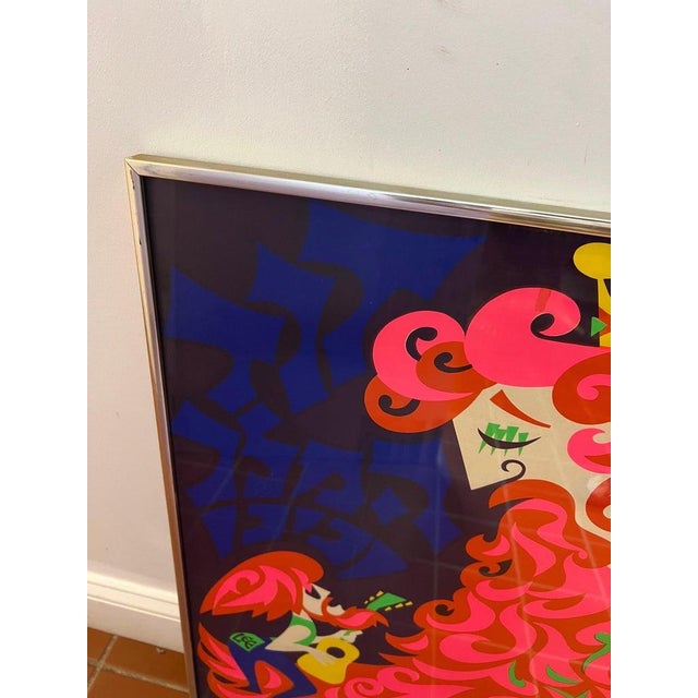 1970’s Psychedelic Pop Art Silkscreen of King David and Grandson by Shamir Bros For Sale - Image 10 of 12