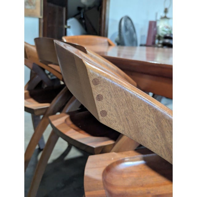 2006 Berkeley Mills Zama Dining Table and Eight Lambda Chairs - 9 Pieces For Sale - Image 4 of 10