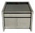Karl Springer Stainless Steel Nightstand/End Table, 1980 For Sale