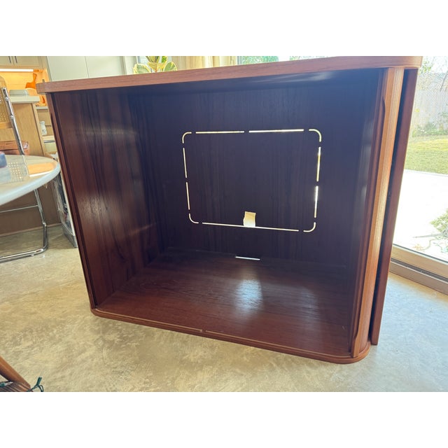 1960s Laurits M Larsen Tambour Cabinet For Sale - Image 9 of 14