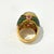 Bochic “Orient” Tahiti Pearl & Multi Gem Ring Set in 18k Gold & Silver, Size 10 For Sale - Image 4 of 4