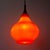 Mid-Century Modern Vintage Orange Glass Pendant Light, 1960s For Sale - Image 3 of 15