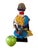 Vintage African Beaded Namji Twin Fertility Dolls Cameroon 12" H W/Wood Stand For Sale - Image 4 of 9