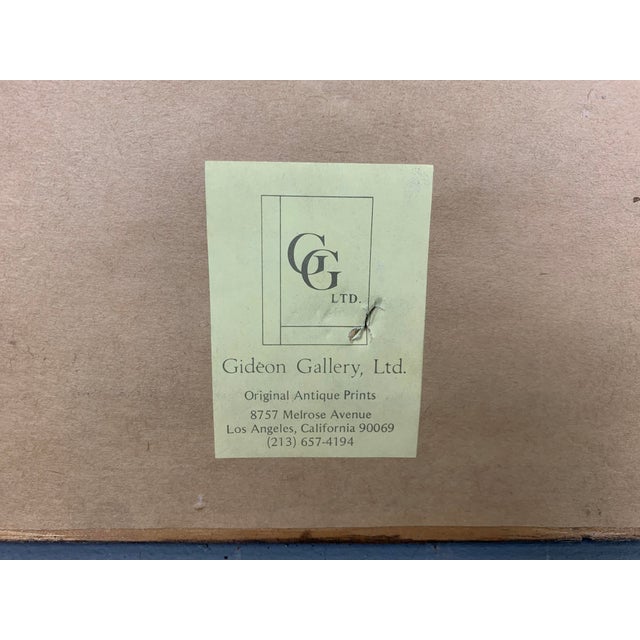 Framed Billiard Print - Thurston's Match Hall, Catherine Street, 1820s in Wood Frame For Sale In Los Angeles - Image 6 of 7