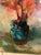 Impressionist Original Oil Painting “Mommy’s Vase” For Sale - Image 3 of 7